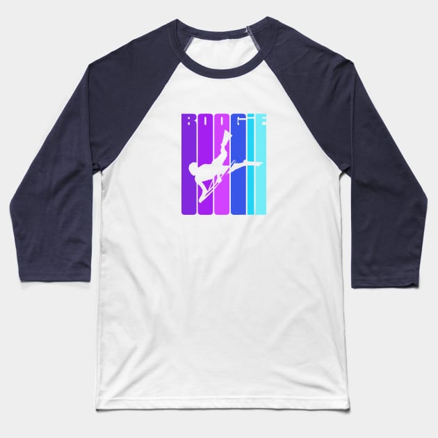 Swirly_Boogie_1 Baseball T-Shirt by thesurfshirtco